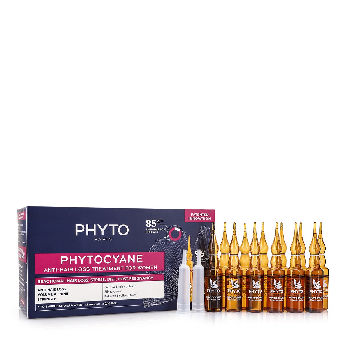 PHYTOCYANE ANTI-HAIR LOSS TREATMENT FOR WOMAN 12 ampules